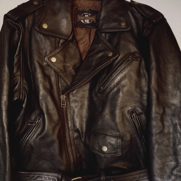 Men's Leather Jacket - Picture 5 of 5